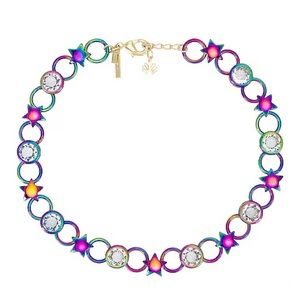 LELE SADOUGHI | Crystal Star Link Necklace in Disco Fever